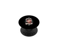Anatomical Heart Dagger Scroll Tattoo Art PopSockets Adhesive PopGrip