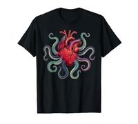 Anatomical Heart Octopus Tentacles Sea Creature Value Graphic T-Shirt