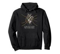 Anatomical Heart Unseen Burden Quote Pullover Hoodie