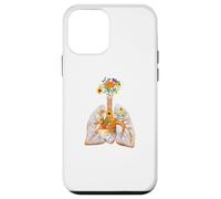 Anatomical Lungs Human and Flowers Colorful Florist Anatomy Case for iPhone 12 mini