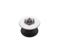 Anatomical Sacred christian Heart With Barbed Wire Roses PopSockets Adhesive PopGrip