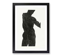 Anatomical Study of A Man Vol.10 by Reijer Stolk Framed Print | A2 Black Framed Wall Art | Ready to Hang | Modern Nature Picture | Living Room Bedroom Lounge Office