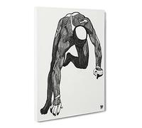 Anatomical Study Of A Man Vol.12 By Reijer Stolk Canvas Print | Gallery Wrapped 30mm Frame Wall Art | 20x14 inches | Ready to Hang | Classic People Picture | Living Room Bedroom Lounge Office