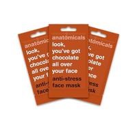 Anatomicals Anti Stress Beauty Face Mask 15ml - Look, You've Got Chocolate All Over Your Face, Face Masks Skincare Bundle, 3 Pack