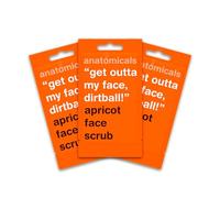 Anatomicals Apricot Beauty Face Scrub Face Mask 15ml - Get Outta My Face Dirtball, Face Masks Skincare Bundle, 3 Pack