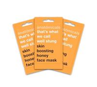 Anatomicals Skin Boosting Honey Beauty Face Mask 15ml - That's What We Call Well Stung, Face Masks Skincare Bundle, 3 Pack