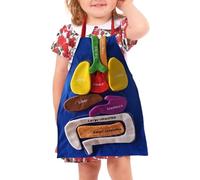 Anatomy Apron - 8 Organs Human Body Apron | Fabric Anatomy Costume Aprons, 3d Realistic Learning Tool, 4-6 Years Old Interactive Teaching Aidfor Boy Girl Home Classroom School Preschool