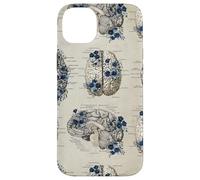 Anatomy Brain Vintage Textbook Diagrams Neuroscience Graphic Case for iPhone 14 Plus