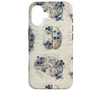 Anatomy Brain Vintage Textbook Diagrams Neuroscience Graphic Case for iPhone 16