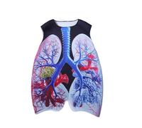 Anatomy Costume - Halloween Lung Outfit Educational Scientific Demonstration Clothing Set Lightweight Comfortable Clothing | Ideal Choice For Role Playing
