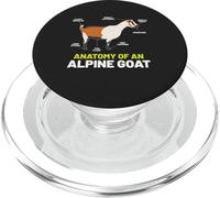 Anatomy Funny Farm Animal Humor Cute Lovers Alpine Goat PopSockets PopGrip for MagSafe