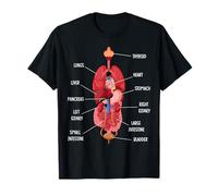 Anatomy Human Lungs Heart Organs Medical Anatomical Science T-Shirt