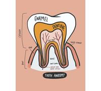 Anatomy Journal: 8.5 X 11 Ruled Diary, Lined Notebook For Writing, Tooth Anatomy Cover - A Helpful Gift For Dentists