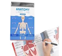 Anatomy Label Lab Workbook, Creative Human Anatomy Busy Book, Interactive Anatomy Illustrations, 100+ Full-Color Dry-Erase Pages, for Medical School Students, Doctors, Nurses(Blue)