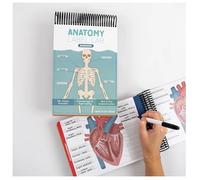Anatomy Label Lab Workbook, Creative Human Anatomy Busy Book, Physiology Study Tools, 100+ Full-Color Dry-Erase Pages, for Medical School Students, Doctors, Nurses Deginners Daily Use (Green)