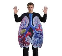 Anatomy Lung Outfit - 105Cm Educational Costume, Respiratory System Suit, Lightweight Polyester Apparel | Realistic Role Play Costume for Kids Adults Halloween Carnival Classroom Science Demonstration