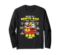 Anatomy of a Bento Box Cute Kawaii Food Japanese Style Long Sleeve T-Shirt