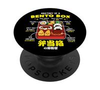 Anatomy of a Bento Box Cute Kawaii Food Japanese Style PopSockets Adhesive PopGrip