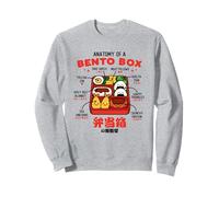 Anatomy of a Bento Box Cute Kawaii Food Japanese Style Sweatshirt