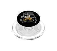 Anatomy of a Bumblebee Bee Lover Entomology Beekeeper Gift PopSockets PopGrip for MagSafe