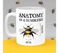 Anatomy of a Bumblebee Mug Novelty Funny Gift, Birthday Cup