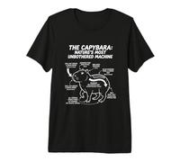 Anatomy of a Capybara Funny Animal Lover Premium T-Shirt