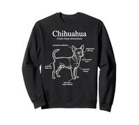Anatomy Of A Chihuahua Funny Dog Diagram Sweatshirt