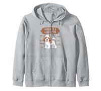 anatomy of A Cockapoo Breed Dog Pet Hound Lover Zip Hoodie