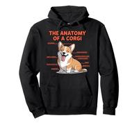 Anatomy Of A Corgi Owner Dog Trainer Cute Corgi Pullover Hoodie