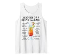 Anatomy of A Drink Package Blame it on Funny Cruise Meme Tank Top