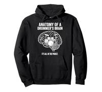 Anatomy Of A Drummer's Brain In The Pocket Pullover Hoodie
