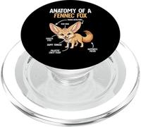 Anatomy Of A Fennec Fox Lover Fennec Fox Art PopSockets PopGrip for MagSafe