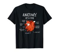 Anatomy Of A Fox Lover Wildlife Animal T-Shirt