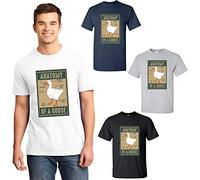 Anatomy of A Goose T Shirt Meme Gift Honk Meme Funny Duck Gaming Vintage Style Aesthetic Unisex Tee Top (Black, 9 Years)