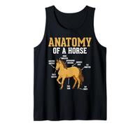 Anatomy of A Horse Funny Equestrian Neigh Horse Lovers Tank Top