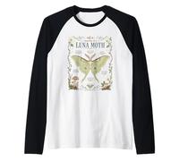Anatomy of a Luna Moth Nature Wildlife Biology Bugs Forest Raglan Baseball Tee