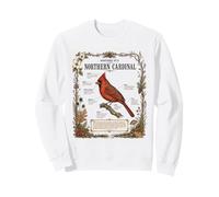 Anatomy of a Northern Cardinal Bird Birdwatching Birding Sweatshirt