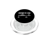 Anatomy Of A Pew Funny Gun Shooting Range Humor PopSockets PopGrip for MagSafe