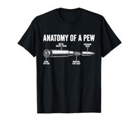 Anatomy of A Pew Funny Gun Shooting Range Humor Value Graphic T-Shirt