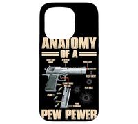 Anatomy Of A Pew Pewer Funny Firearm Pistol Hand Gun Lover Case for iPhone 15 Pro