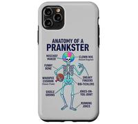 Anatomy of a Prankster Skeleton Funny Mischief Maker Case for iPhone 11 Pro Max