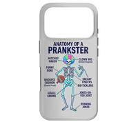 Anatomy of a Prankster Skeleton Funny Mischief Maker Case for iPhone 17 Pro
