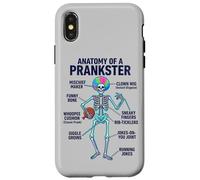 Anatomy of a Prankster Skeleton Funny Mischief Maker Case for iPhone X/XS