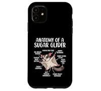 Anatomy Of A Sugar Glider Funny Cute Sugar Glider Lover Case for iPhone 11