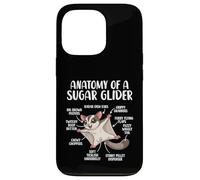 Anatomy Of A Sugar Glider Funny Cute Sugar Glider Lover Case for iPhone 13 Pro