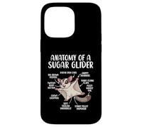 Anatomy Of A Sugar Glider Funny Cute Sugar Glider Lover Case for iPhone 14 Pro Max