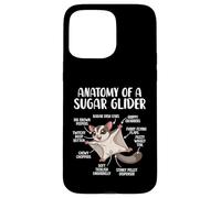 Anatomy Of A Sugar Glider Funny Cute Sugar Glider Lover Case for iPhone 15 Pro Max