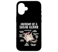 Anatomy Of A Sugar Glider Funny Cute Sugar Glider Lover Case for iPhone 16