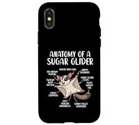 Anatomy Of A Sugar Glider Funny Cute Sugar Glider Lover Case for iPhone X/XS