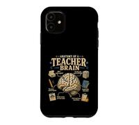 Anatomy of A Teacher Brain Funny Teaching Case for iPhone 11